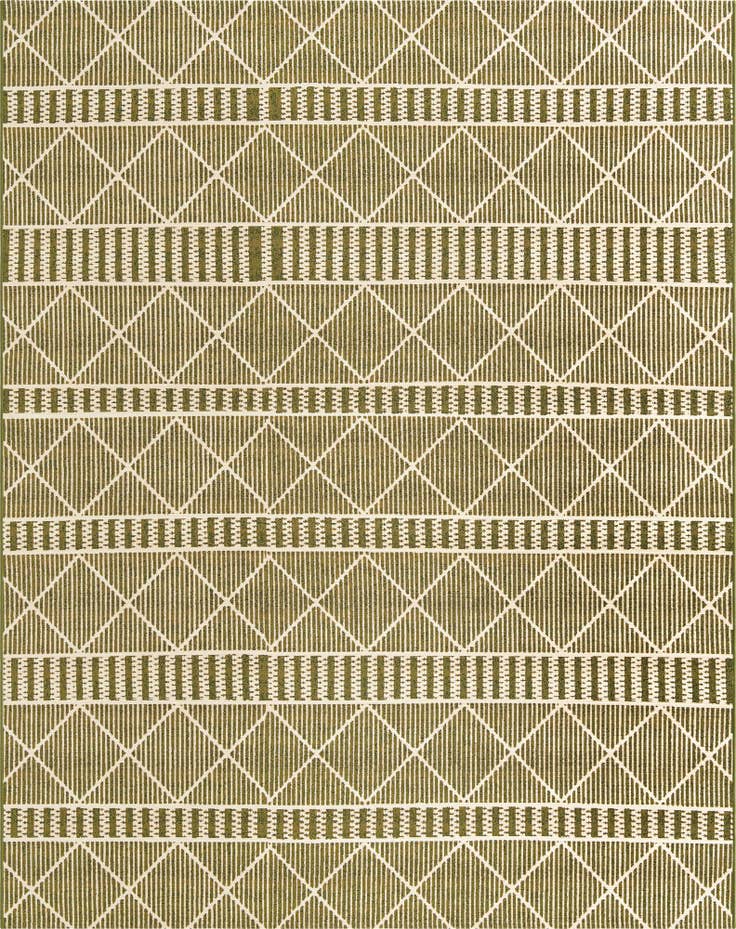 Detail image of 7' 10 x 10' Easy-Clean Trellis Indoor / Outdoor Rug