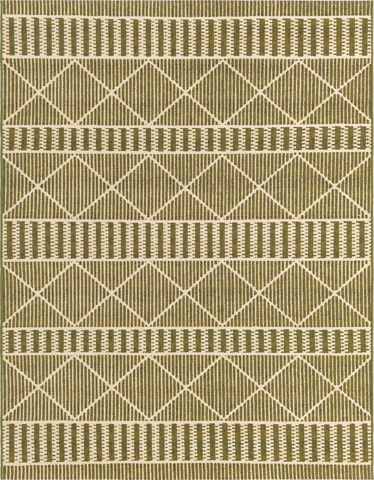 Detail image of 5' 3 x 8' Easy-Clean Trellis Indoor / Outdoor Rug