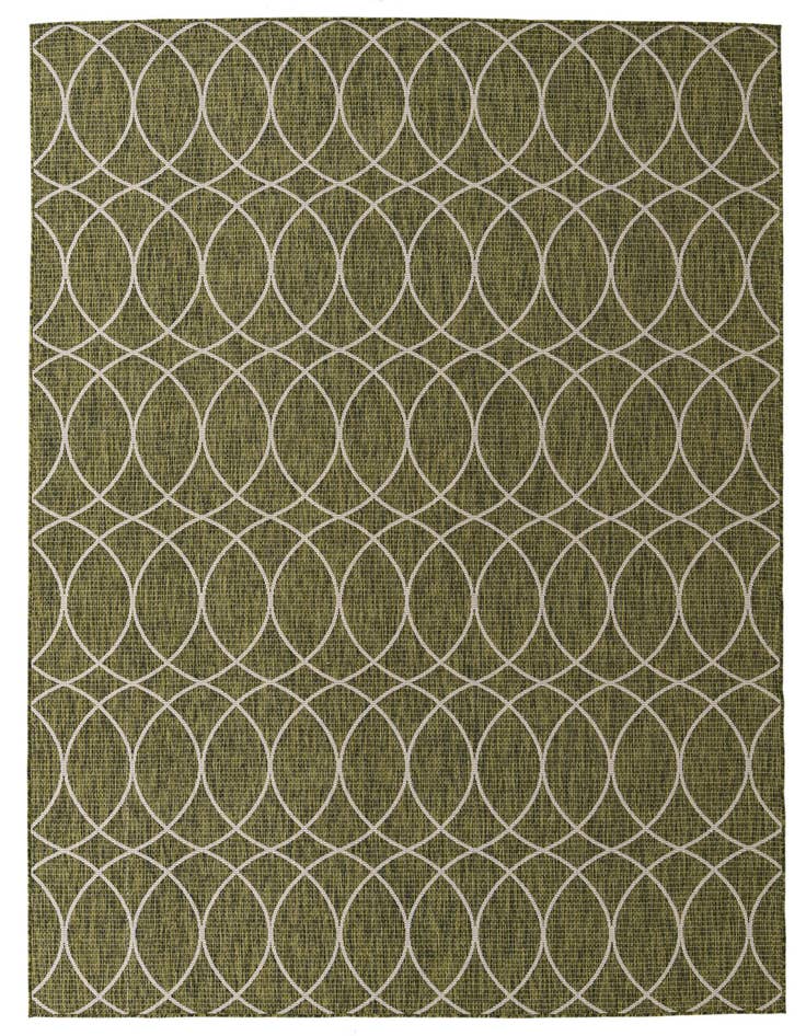 Detail image of 7' 10 x 11' Easy-Clean Trellis Indoor / Outdoor Rug