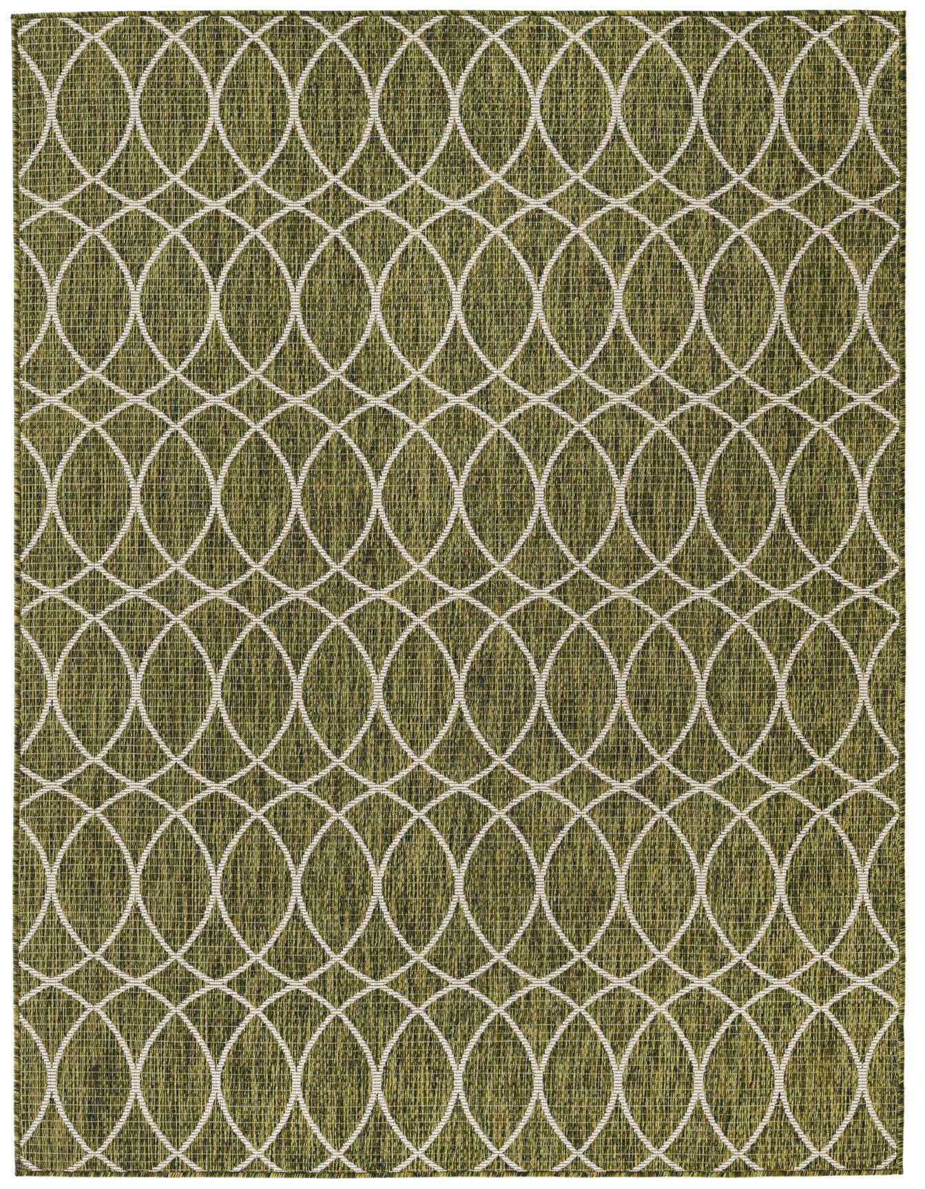 5' 3 x 8' Easy-Clean Trellis Indoor / Outdoor Rug