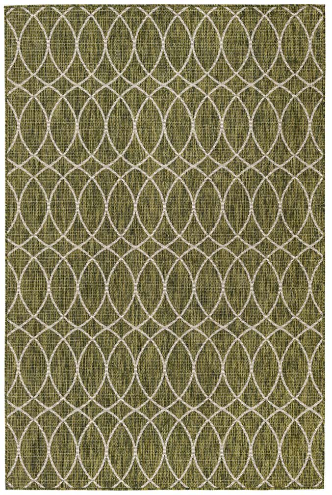 5' 3 x 8' Easy-Clean Trellis Indoor / Outdoor Rug