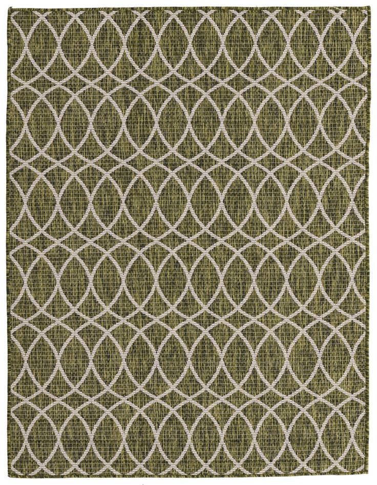 Detail image of 4' x 6' Easy-Clean Trellis Indoor / Outdoor Rug