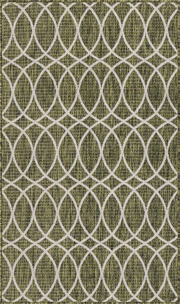 3' x 5' 3 Easy-Clean Trellis Indoor / Outdoor Rug