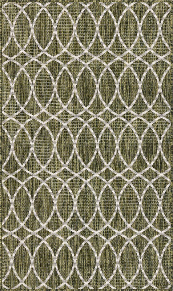 Detail image of 3' x 5' 3 Easy-Clean Trellis Indoor / Outdoor Rug