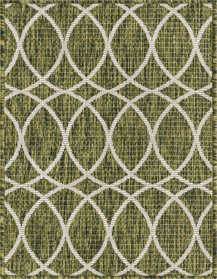 Detail image of 2' x 3' Easy-Clean Trellis Indoor / Outdoor Rug