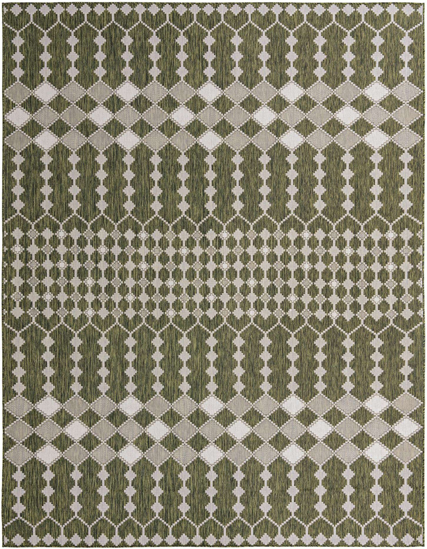 10' x 14' Easy-Clean Trellis Indoor / Outdoor Rug