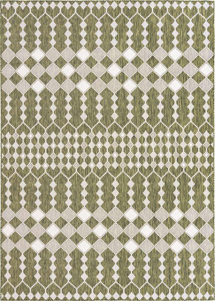 9' x 12' Easy-Clean Trellis Indoor / Outdoor Rug