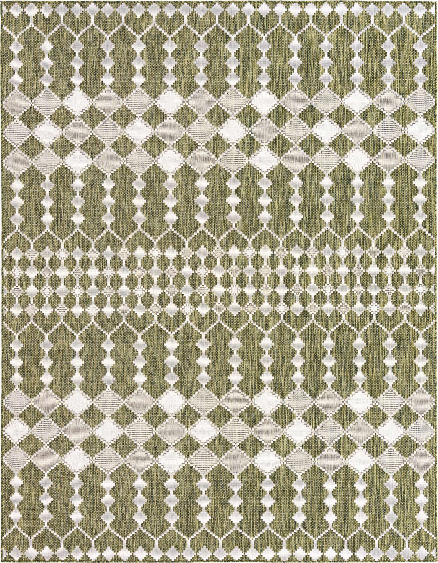 9' x 12' Easy-Clean Trellis Indoor / Outdoor Rug