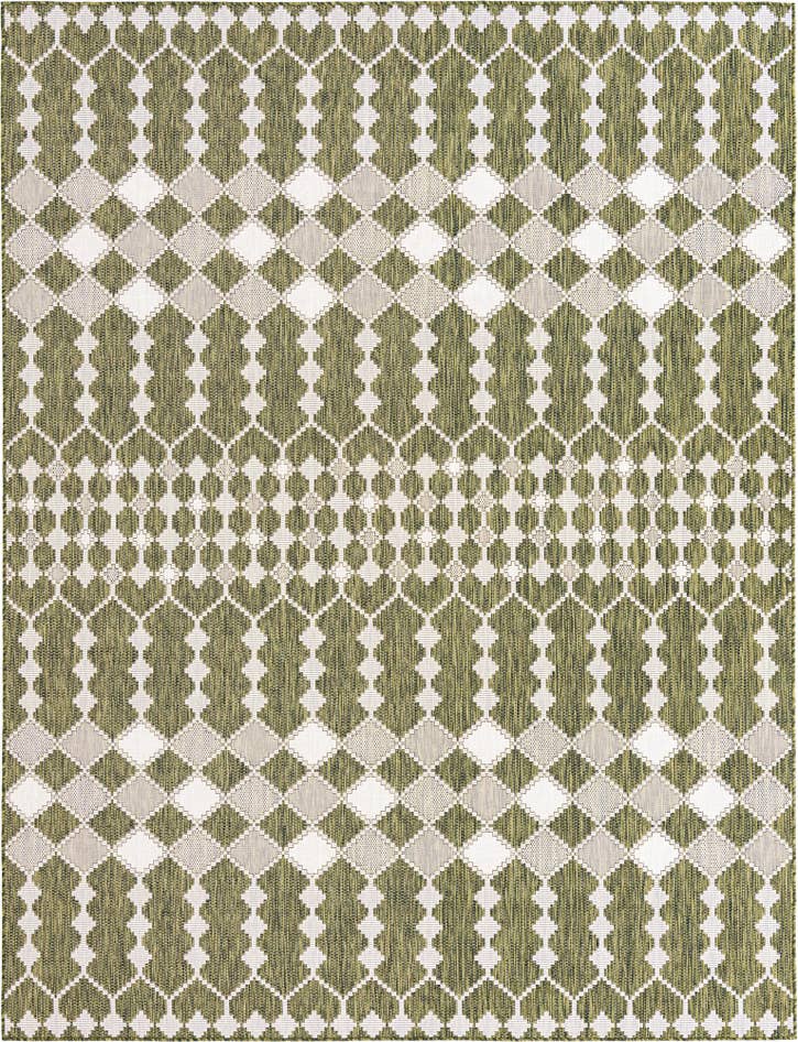 Detail image of 9' x 12' Easy-Clean Trellis Indoor / Outdoor Rug