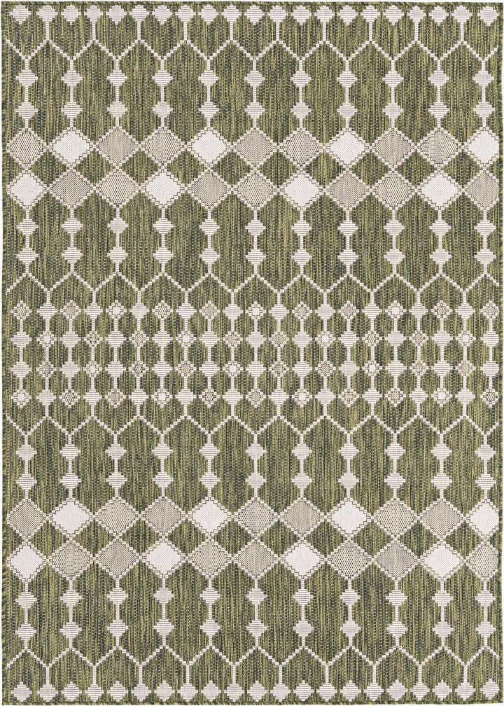 5' 3 x 8' Easy-Clean Trellis Indoor / Outdoor Rug