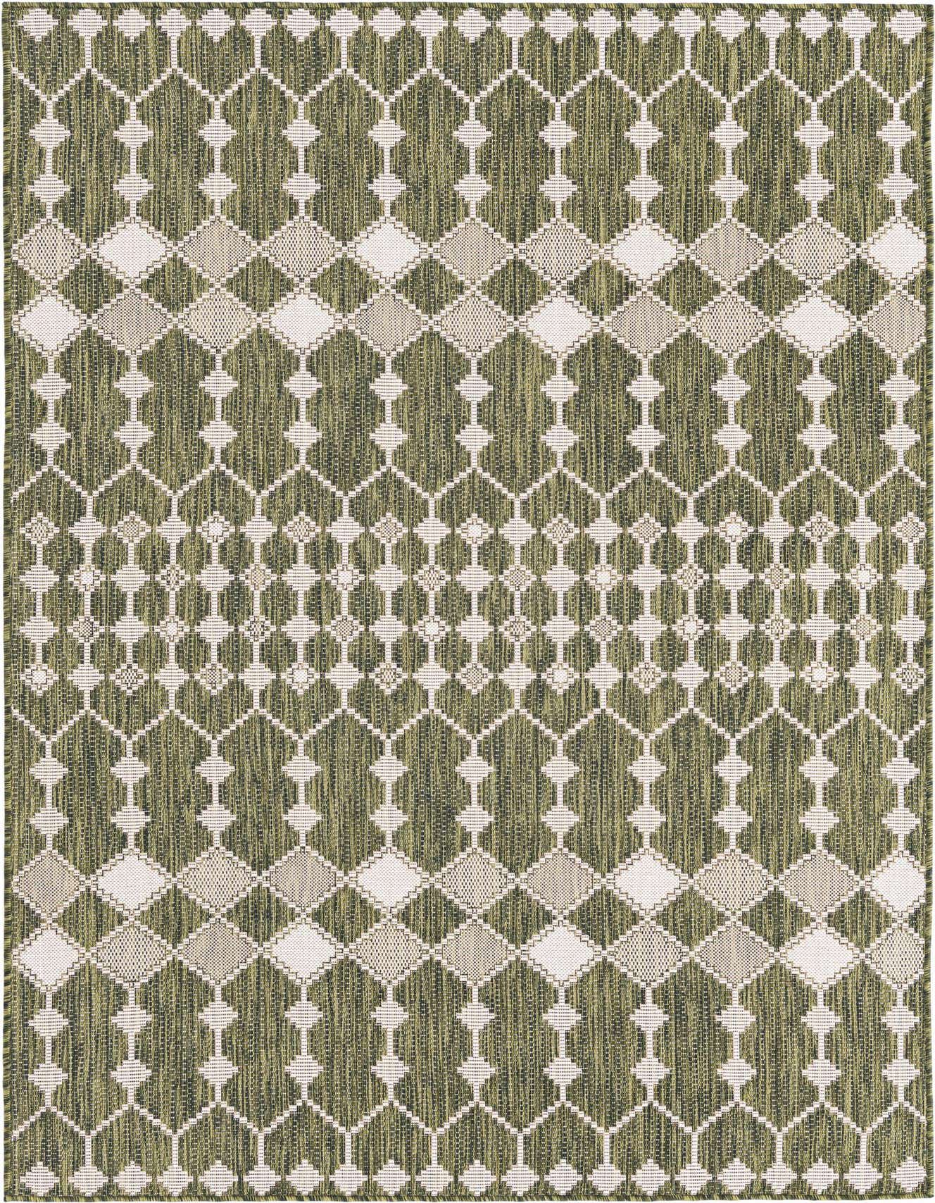 5' 3 x 8' Easy-Clean Trellis Indoor / Outdoor Rug