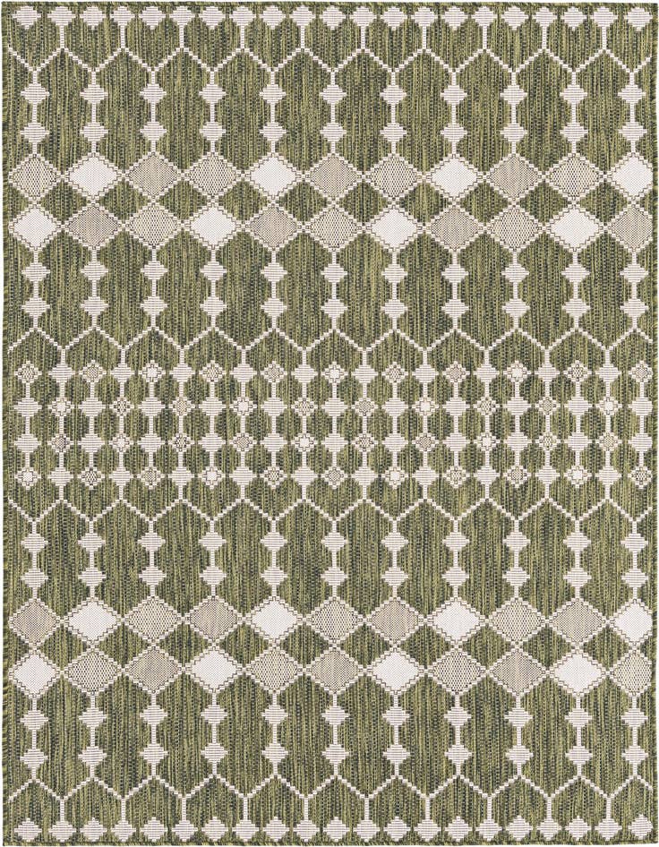 Detail image of 5' 3 x 8' Easy-Clean Trellis Indoor / Outdoor Rug
