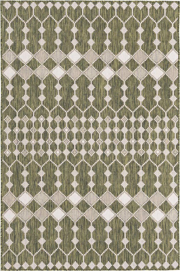 Detail image of 5' 3 x 8' Easy-Clean Trellis Indoor / Outdoor Rug