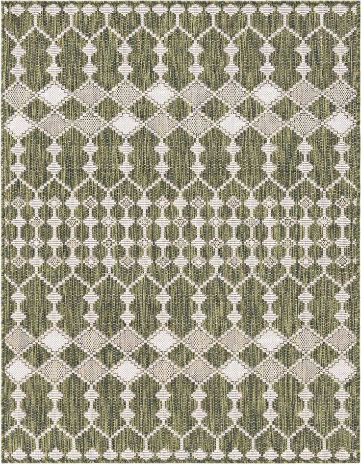 Detail image of 4' x 6' Easy-Clean Trellis Indoor / Outdoor Rug