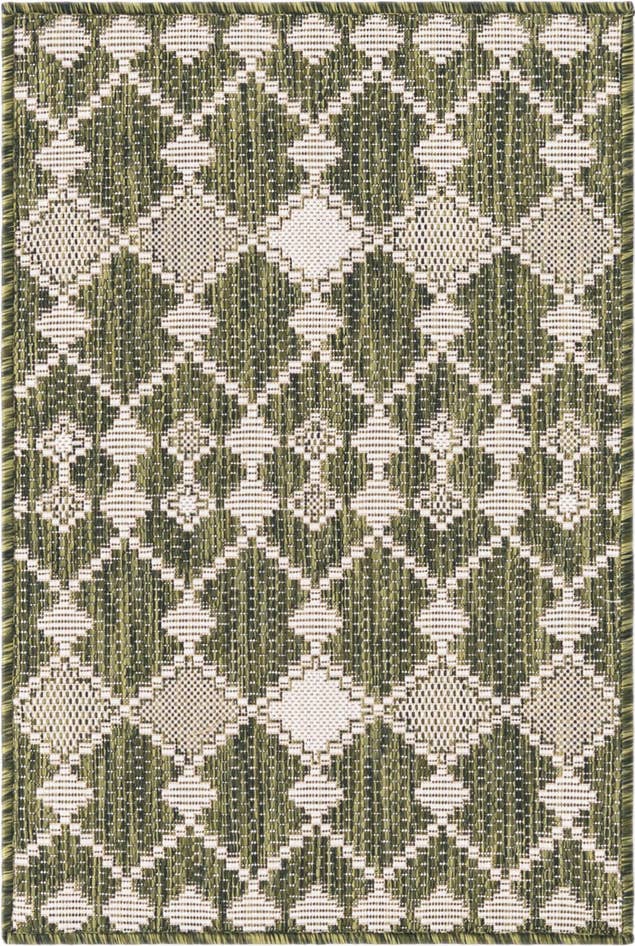 Detail image of 2' x 3' Easy-Clean Trellis Indoor / Outdoor Rug