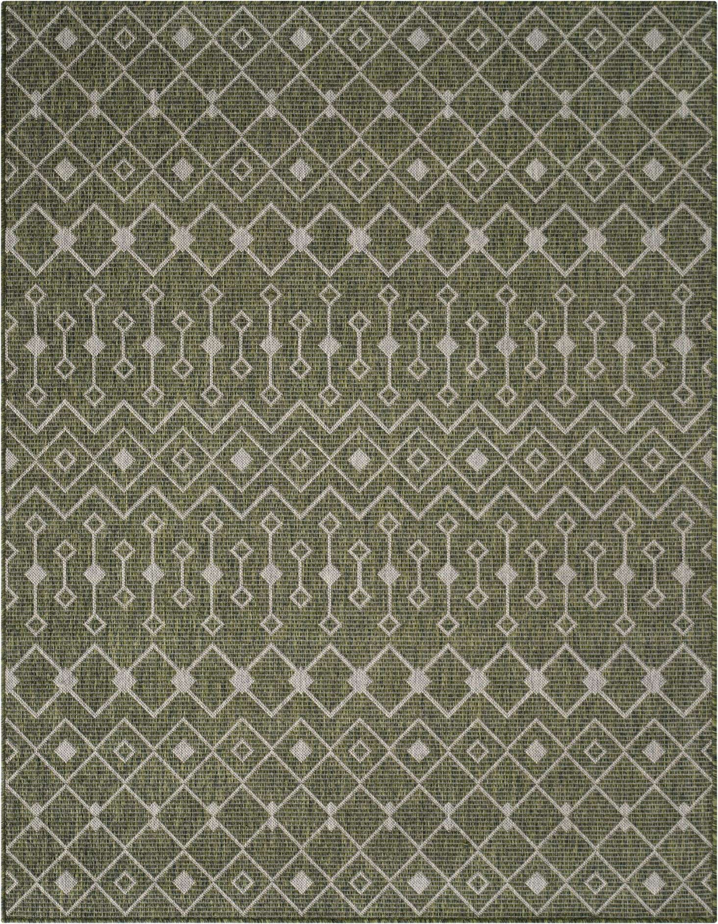 5' 3 x 7' Easy-Clean Trellis Indoor / Outdoor Rug