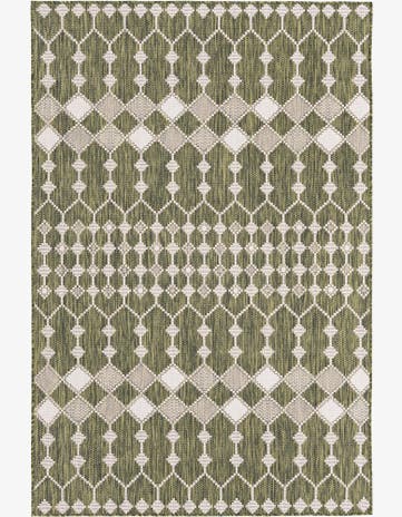 5' 3 x 8' Easy-Clean Trellis Indoor / Outdoor Rug