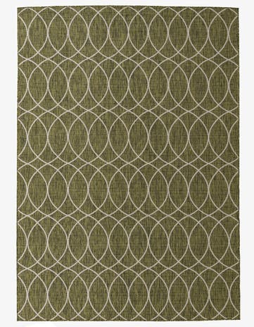 7' 10 x 11' Easy-Clean Trellis Indoor / Outdoor Rug