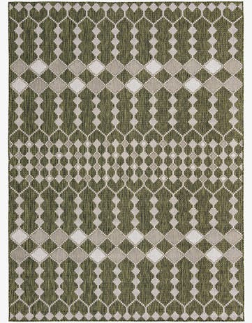 7' 10 x 11' Easy-Clean Trellis Indoor / Outdoor Rug