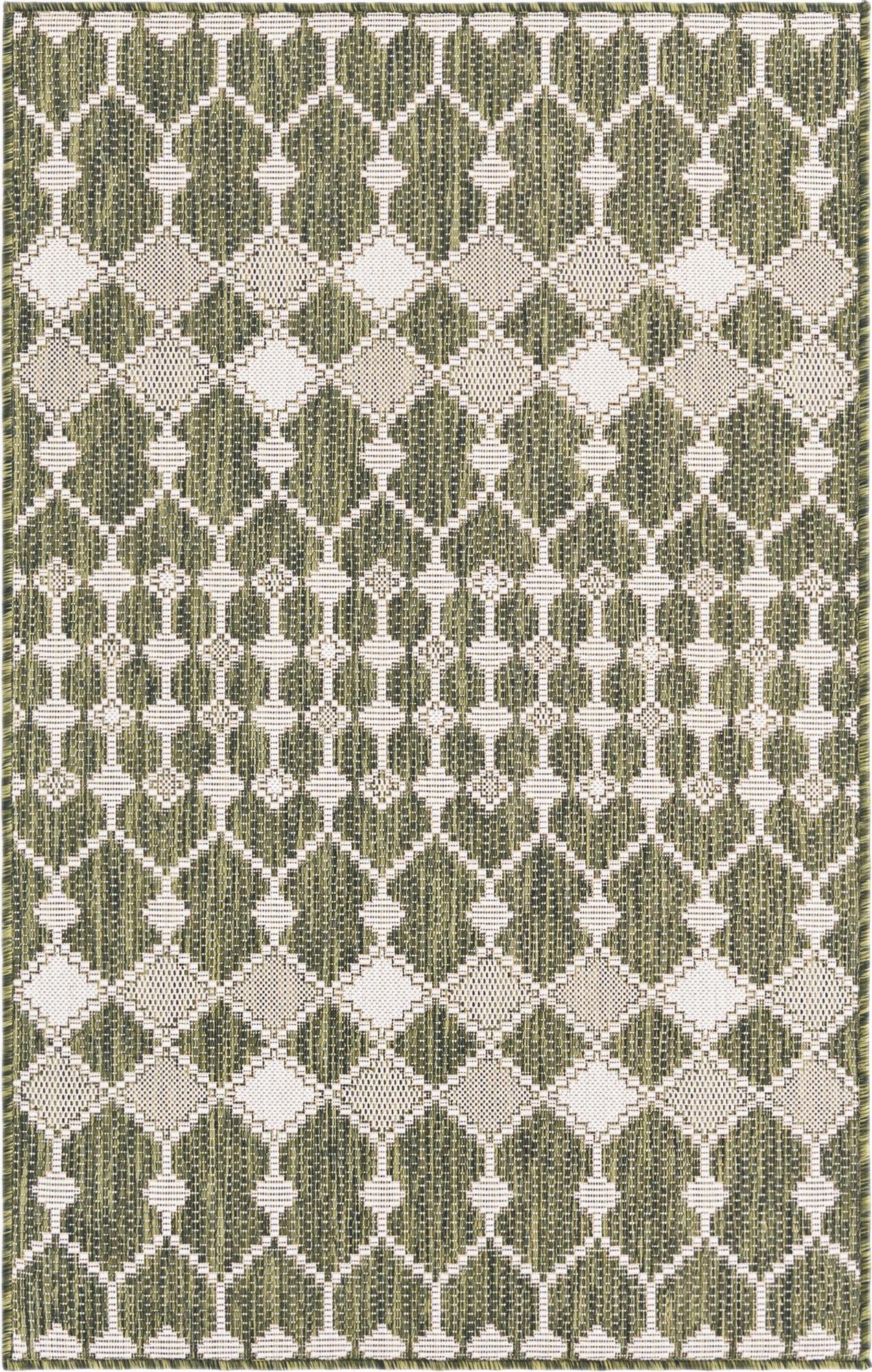 3' x 5' 3  Washable Trellis Indoor / Outdoor Rug