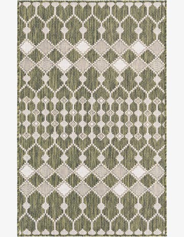 3' x 5' 3 Easy-Clean Trellis Indoor / Outdoor Rug