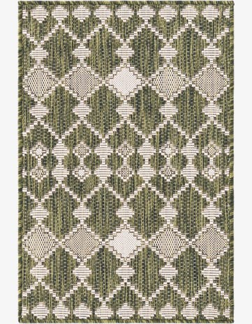 2' x 3' Easy-Clean Trellis Indoor / Outdoor Rug