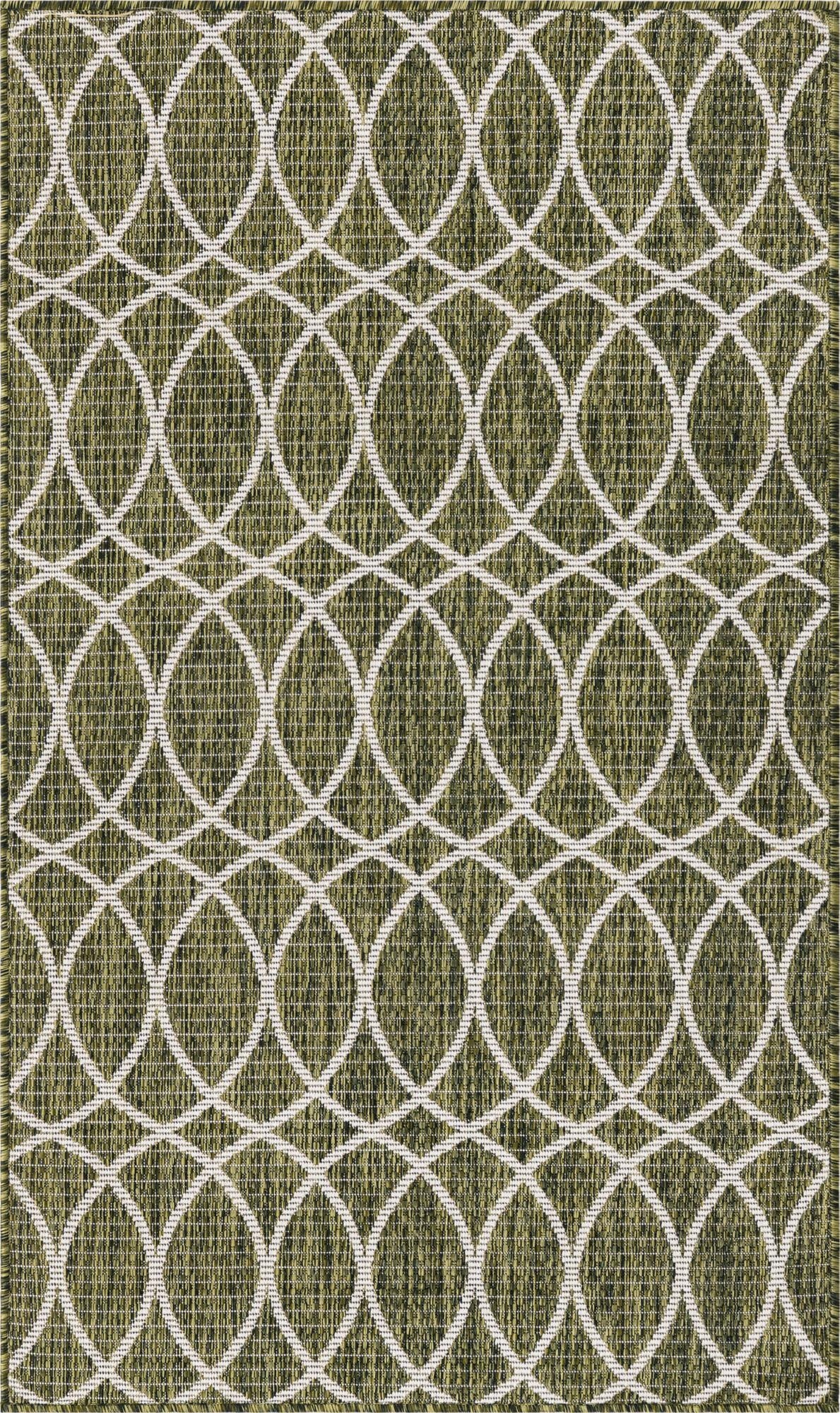 3' x 5' 3  Washable Trellis Indoor / Outdoor Rug