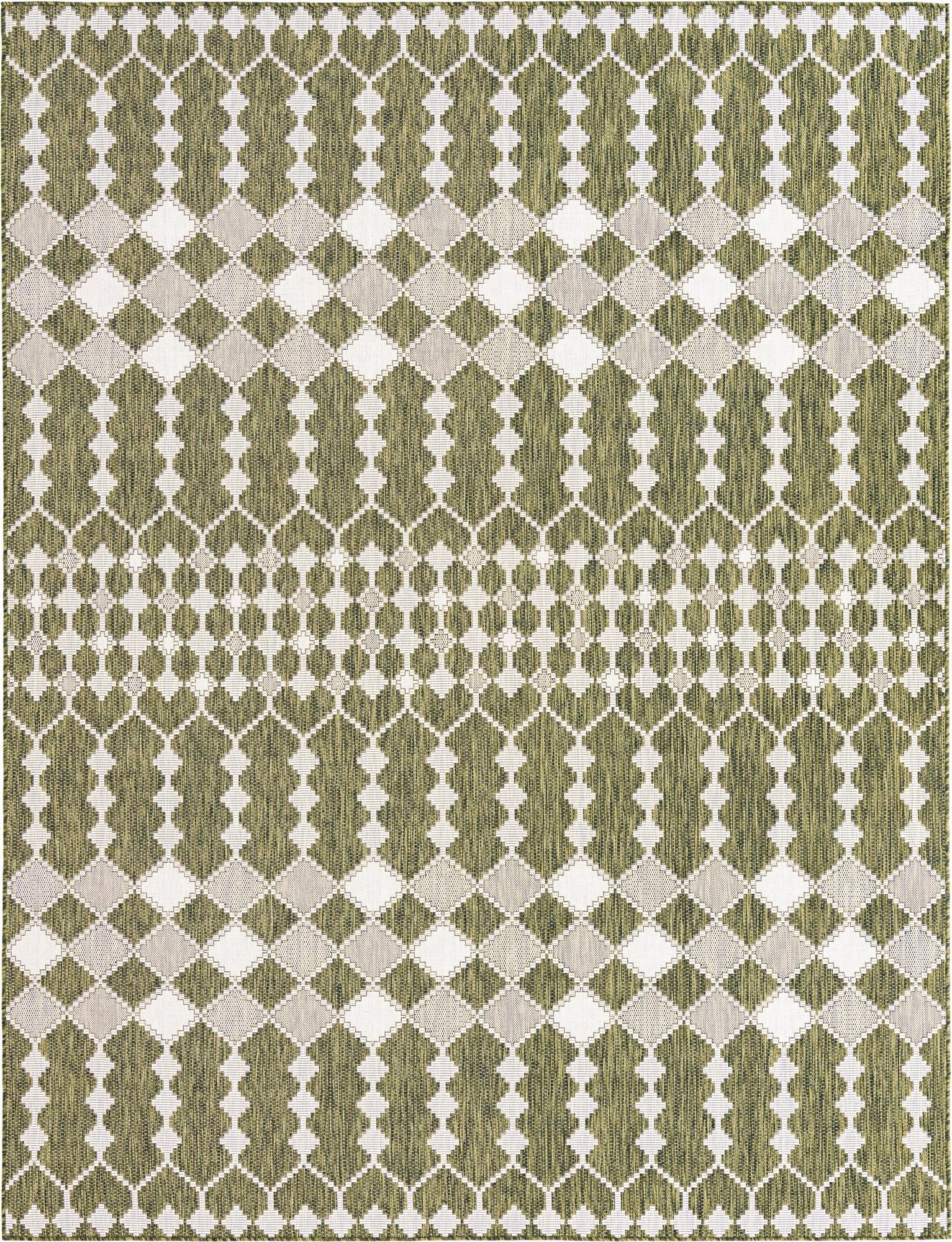 Primary image 9' x 12'  Washable Trellis Indoor / Outdoor Rug