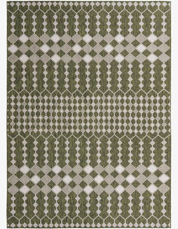 10' x 14' Easy-Clean Trellis Indoor / Outdoor Rug