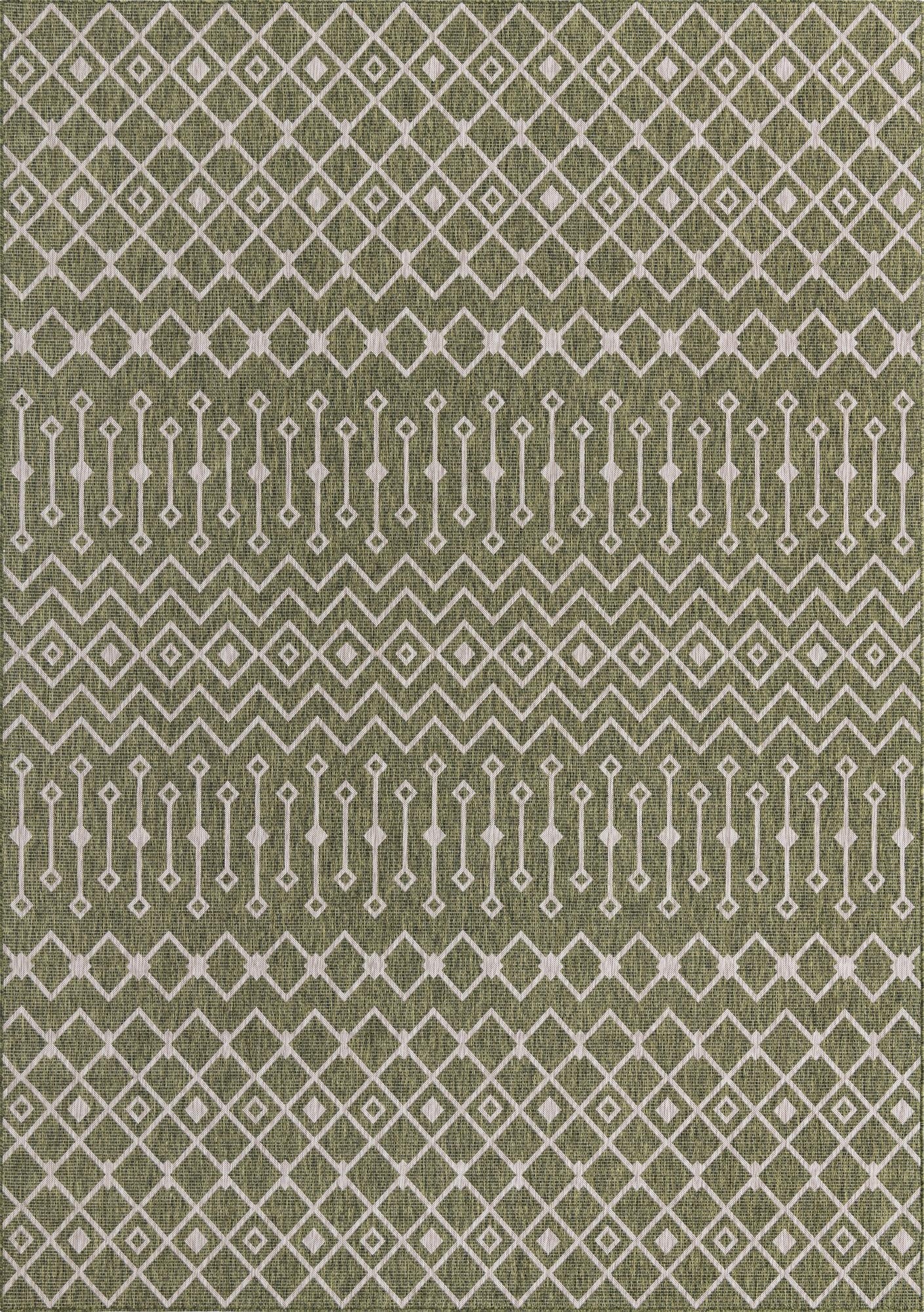 10' x 14'  Washable Trellis Indoor / Outdoor Rug