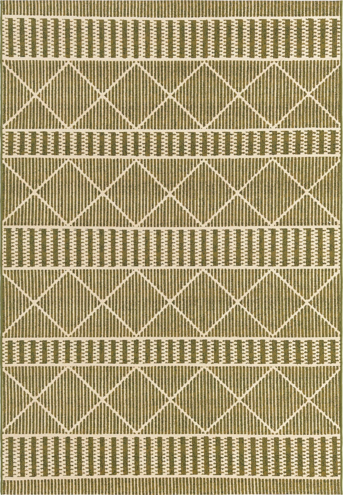 5' 3 x 8'  Washable Trellis Indoor / Outdoor Rug