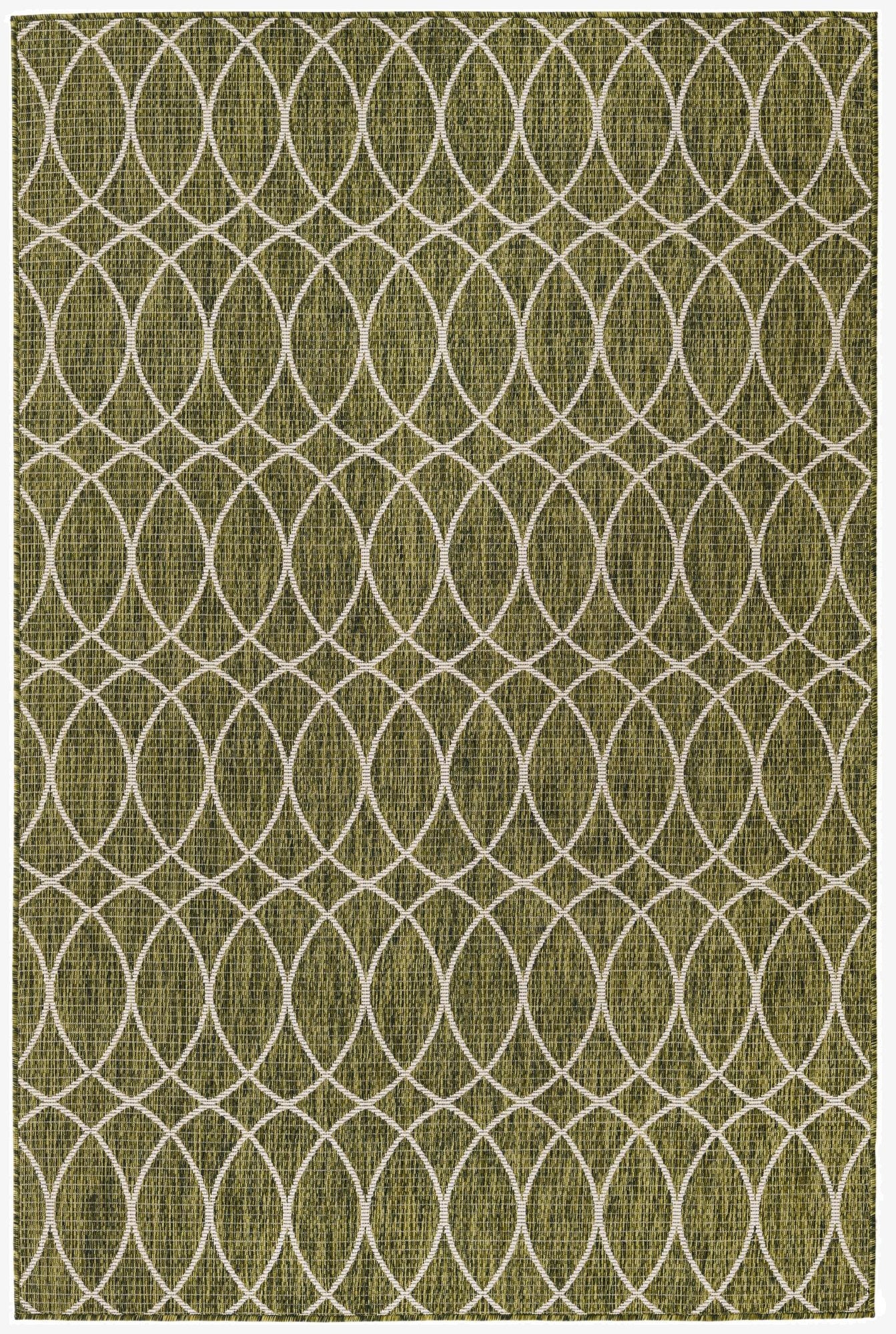 5' 3 x 8'  Washable Trellis Indoor / Outdoor Rug