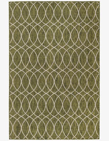 5' 3 x 8' Easy-Clean Trellis Indoor / Outdoor Rug