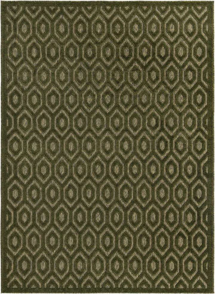 9' x 12' Easy-Clean Trellis Textured Indoor / Outdoor Rug