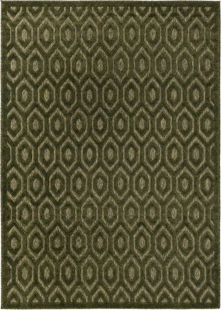 7' 10 x 10' Easy-Clean Trellis Textured Indoor / Outdoor Rug