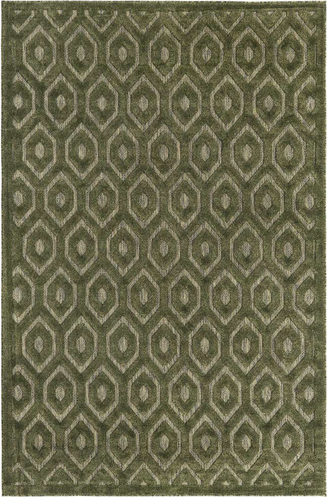6' x 9' Easy-Clean Trellis Textured Indoor / Outdoor Rug