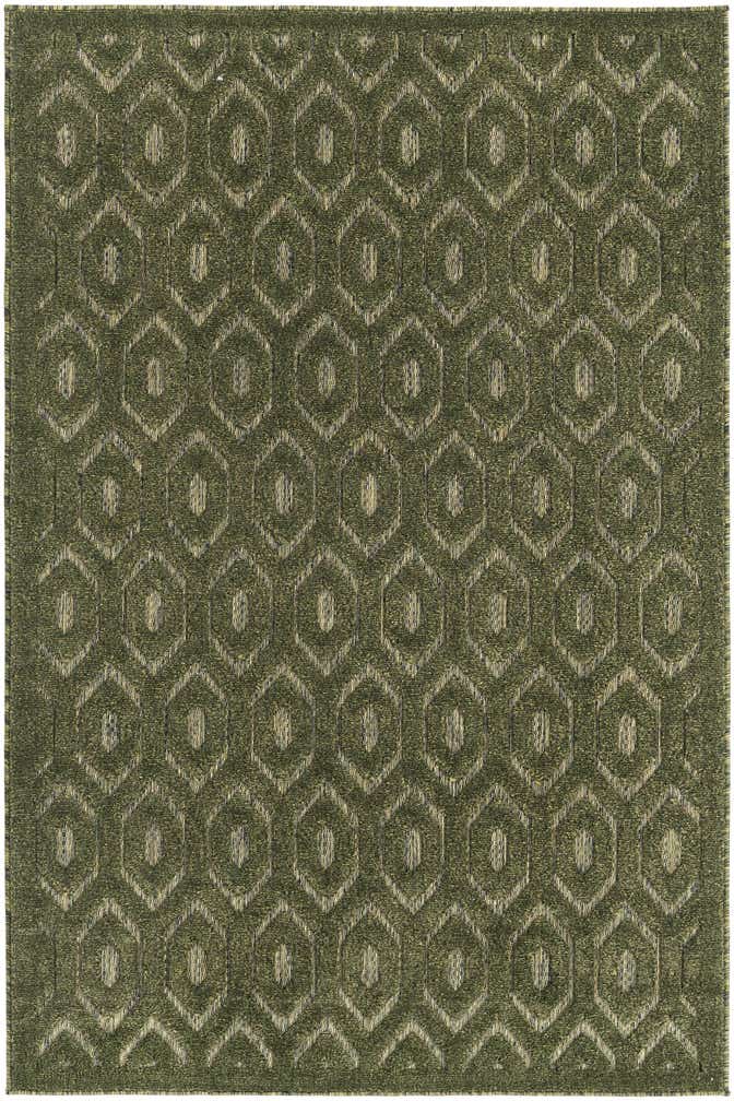 4' x 6' Easy-Clean Trellis Textured Indoor / Outdoor Rug