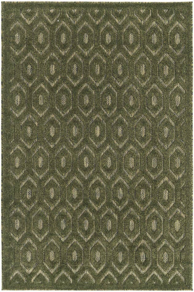 Detailfoto van 120cm x 185cm Makkelijk schoon te maken Trellis Textured Binnen / buiten Vloerkleed