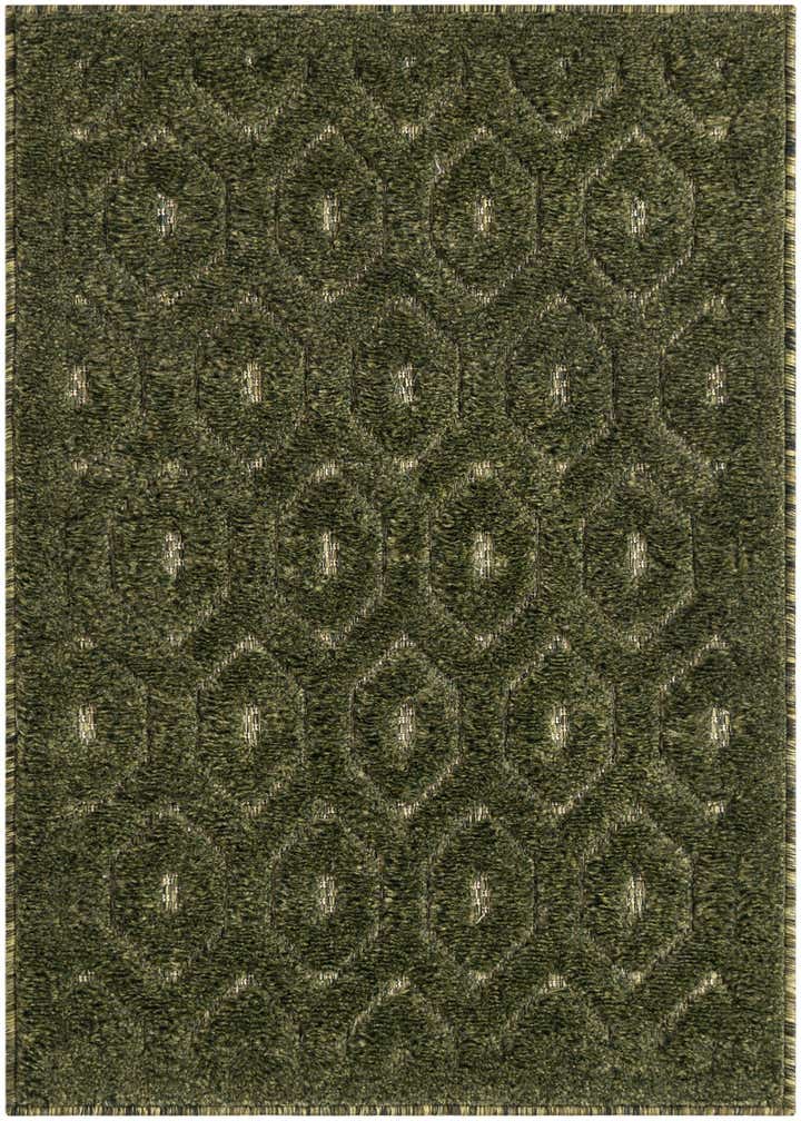 2' x 3' Easy-Clean Trellis Textured Indoor / Outdoor Rug