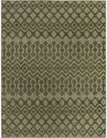 7' 10 x 10' Easy-Clean Trellis Textured Indoor / Outdoor Rug