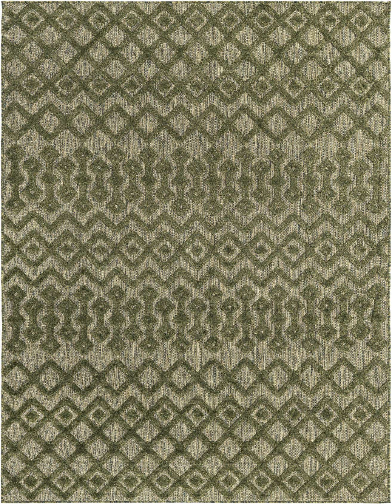 6' x 9' Easy-Clean Trellis Textured Indoor / Outdoor Rug