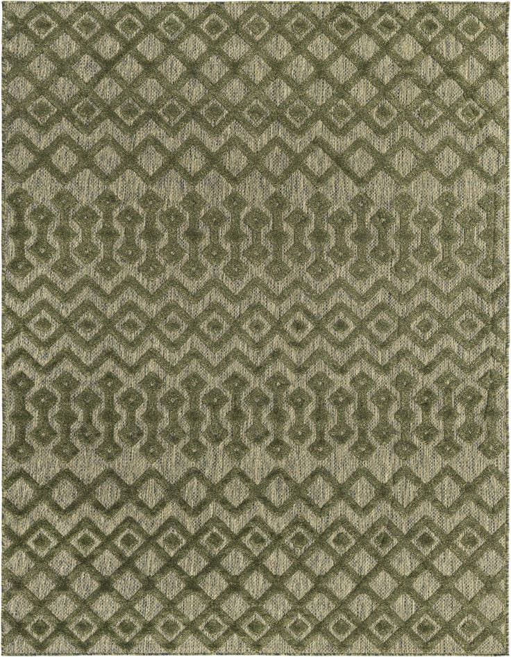 Detail image of 6' x 9' Easy-Clean Trellis Textured Indoor / Outdoor Rug