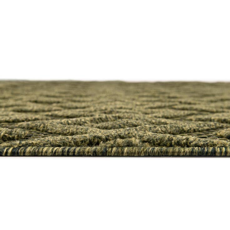 Detail image of 9' x 12' Easy-Clean Trellis Textured Indoor / Outdoor Rug
