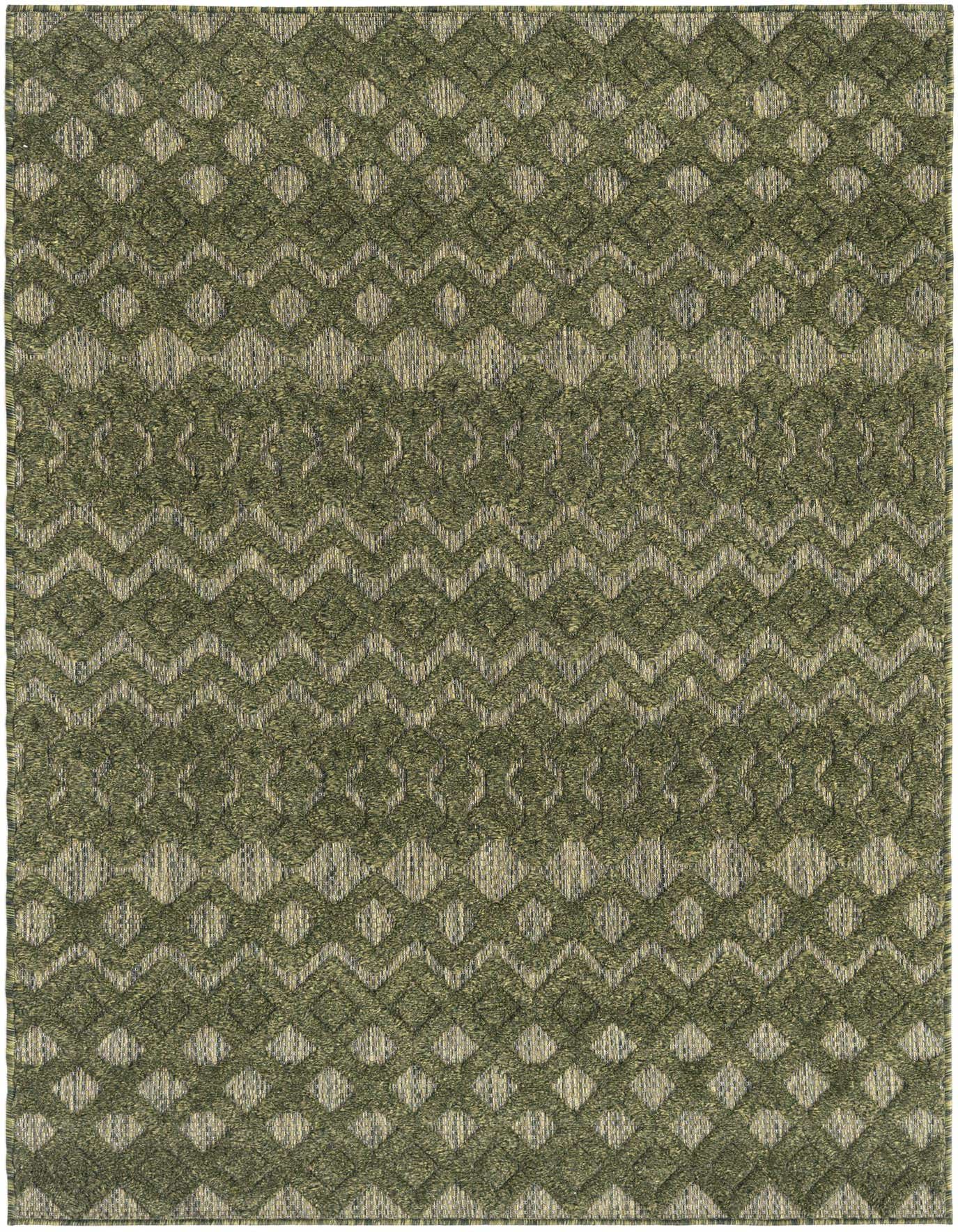 4' x 6' Easy-Clean Trellis Textured Indoor / Outdoor Rug