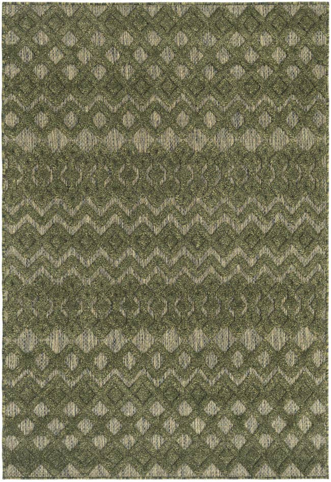 Detail image of 4' x 6' Easy-Clean Trellis Textured Indoor / Outdoor Rug