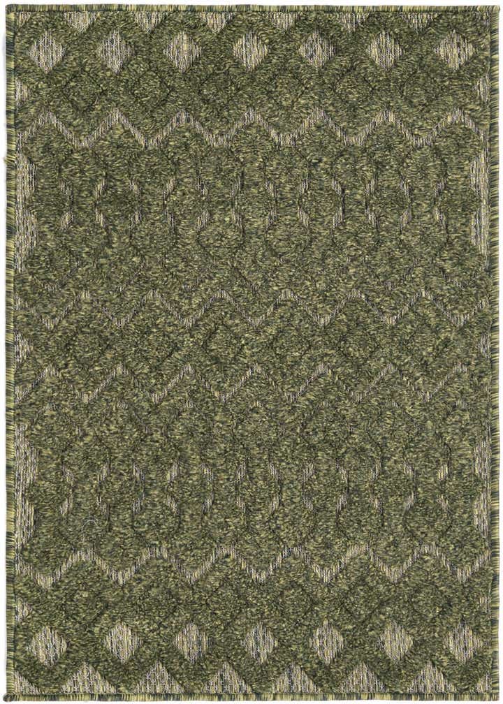 2' x 3' Easy-Clean Trellis Textured Indoor / Outdoor Rug