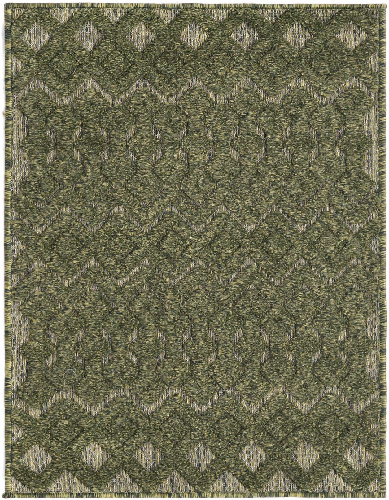 2' x 3' Easy-Clean Trellis Textured Indoor / Outdoor Rug