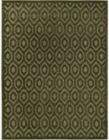 7' 10 x 10' Easy-Clean Trellis Textured Indoor / Outdoor Rug
