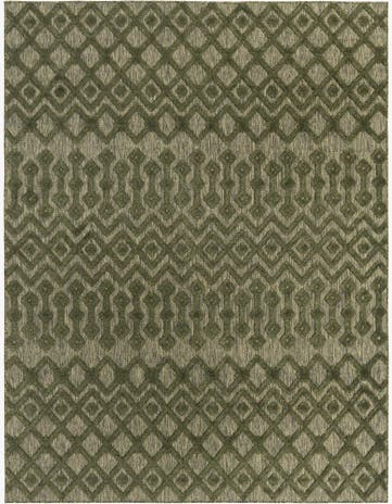 7' 10 x 10' Easy-Clean Trellis Textured Indoor / Outdoor Rug