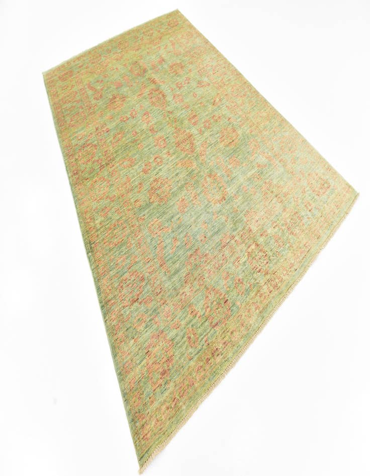 Detail image of 6' x 8' 10  Hand Knotted Peshawar Ziegler Rug